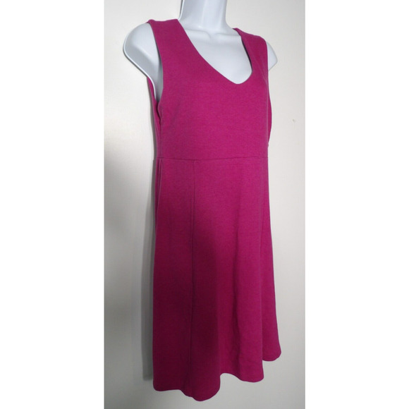 Horny Toad Dress Pink V Neck A Line Medium Sleeveless Fit to Flare Casual Beachy - Picture 3 of 9